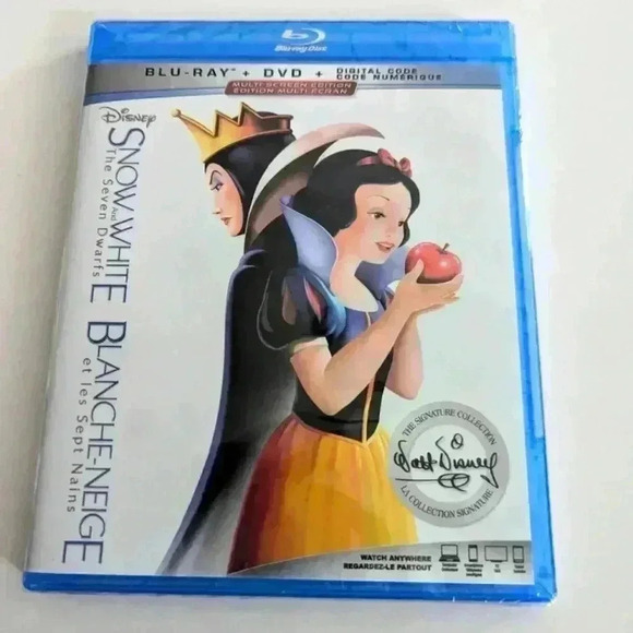 Disney Snow White & the seven dwarfs DVD & Blu-Ray movie - New - Picture 1 of 2
